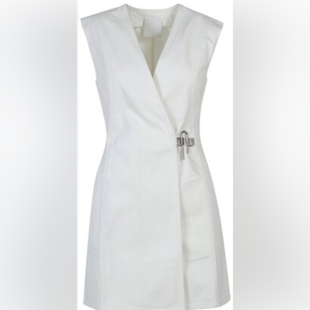 White mini denim givenchy dress size 38